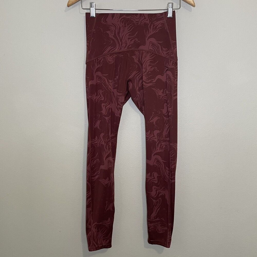 Gymshark Adapt Seamless Scrunch Butt Leggings Women’s High Waisted Sz M Maroon